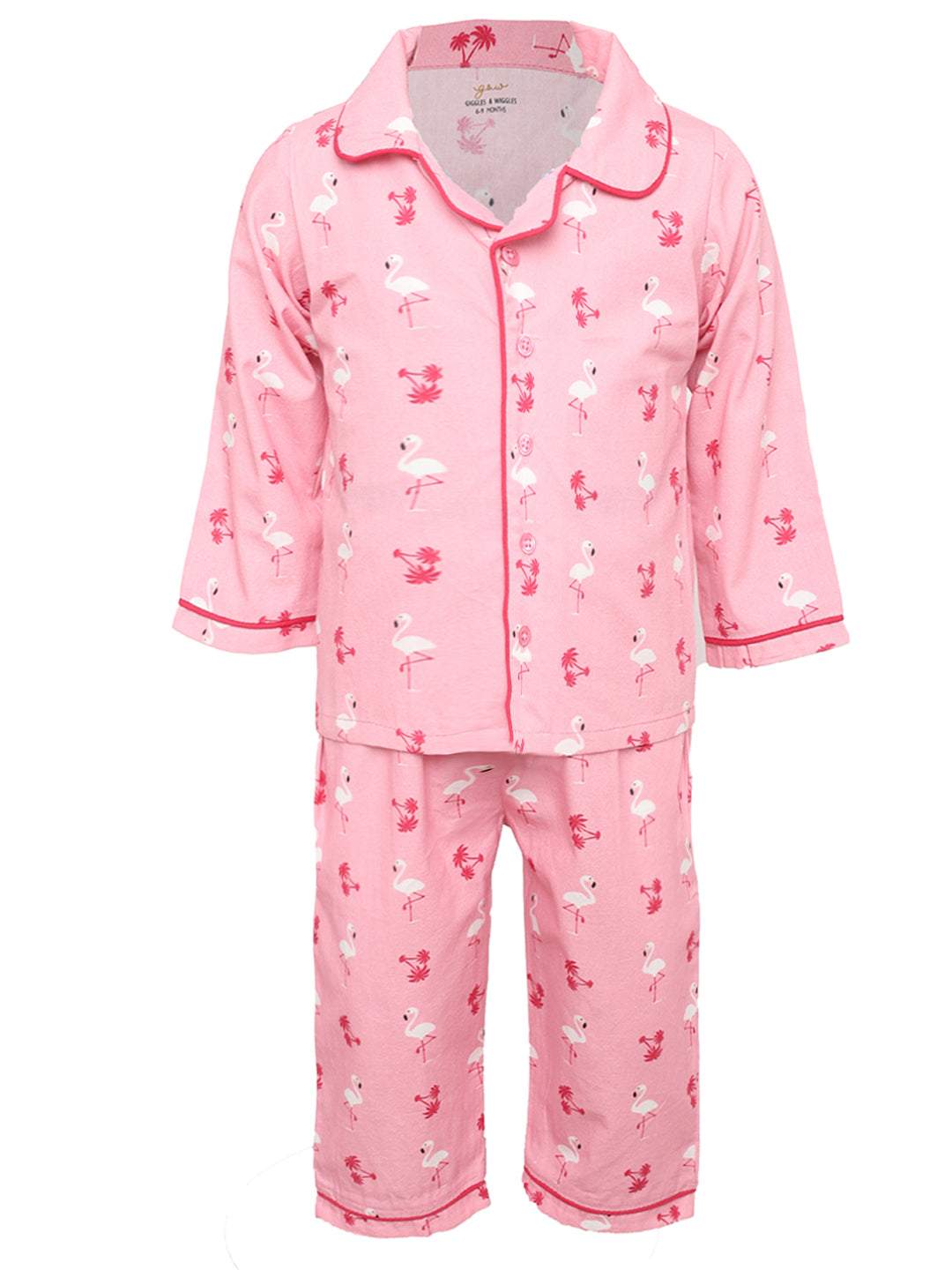 Tranquil Bliss Cotton Front Open Night Suit