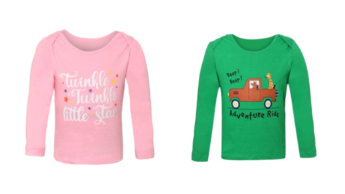 Embracing Winter Elegance- Full-Sleeve T-Shirts for Infants at Giggles and Wiggles