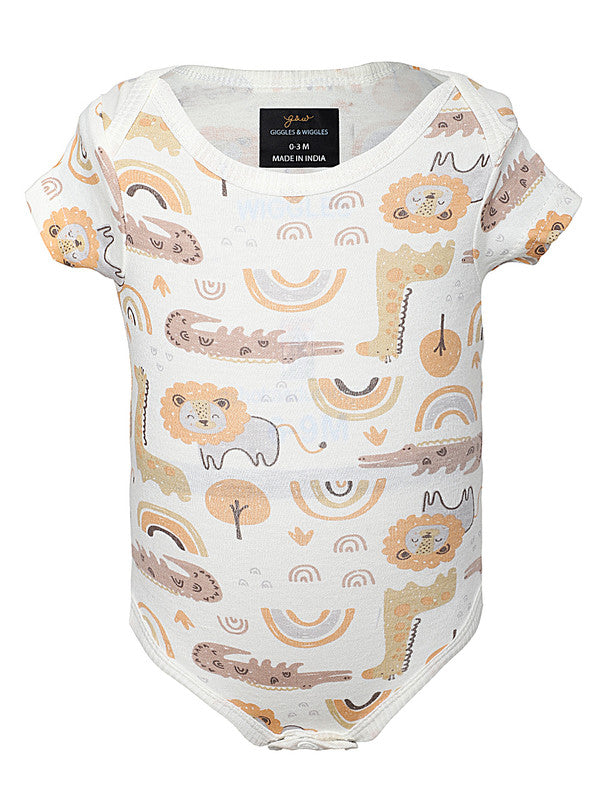 Animal Explorers Multi Cotton Onesies